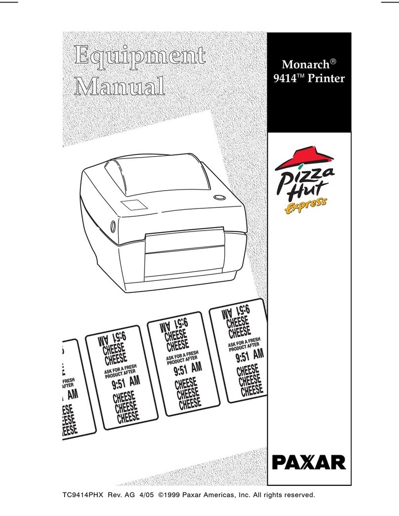 Paxar Monarch 9414 Technical Document