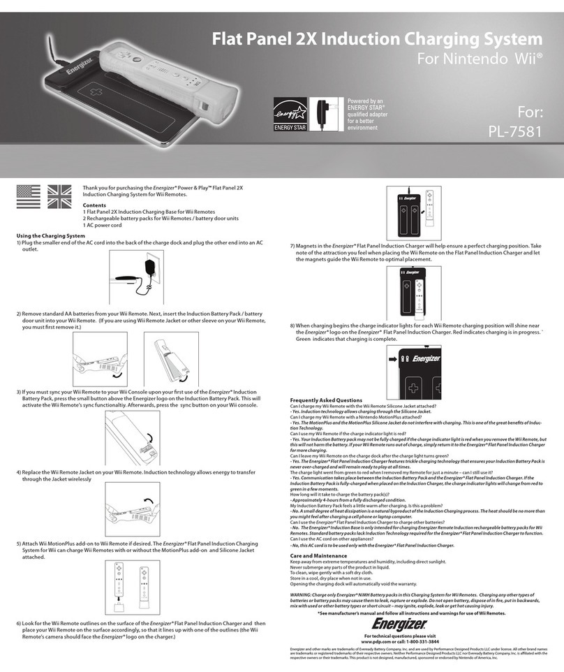 Energizer PL-7581 User instructions