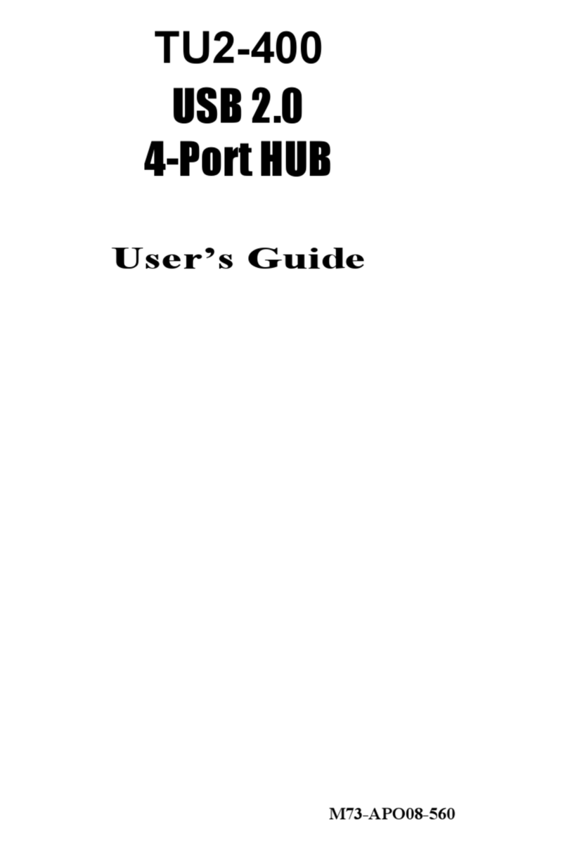 PC Concepts USB 2.0 4-Port HUB TU2-400 user guide