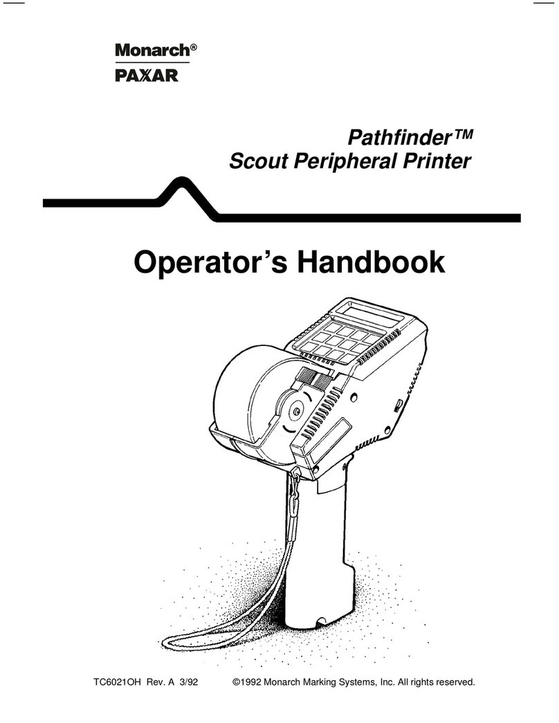 Paxar TC6021OH Service manual