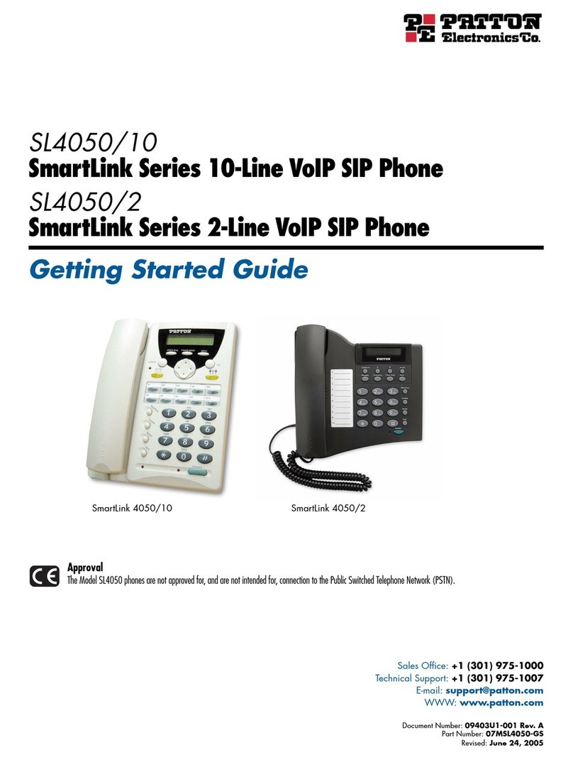 Patton electronics SL4050/10 Getting started guide