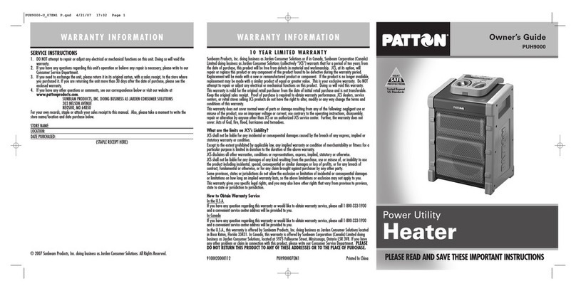 Patton PUH9000 owner's guide