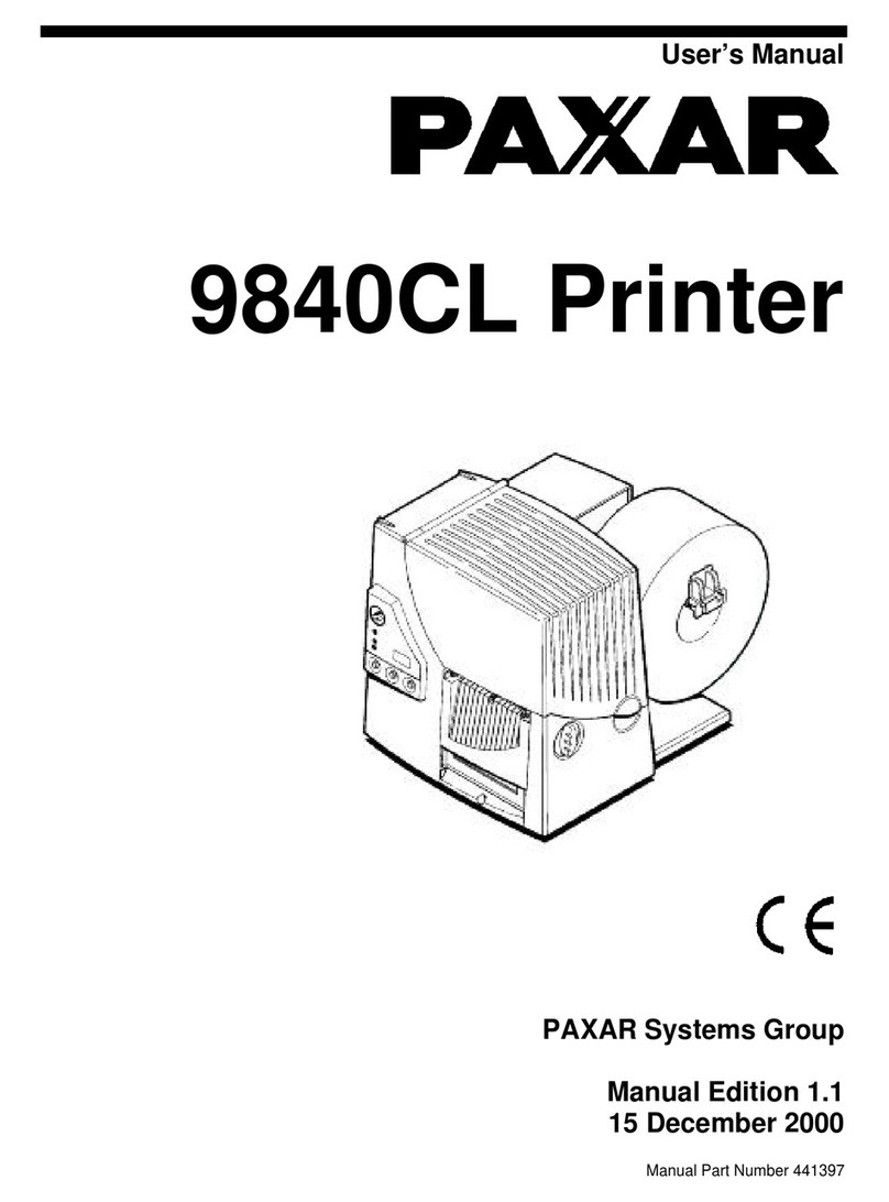 Paxar 9840CL user manual