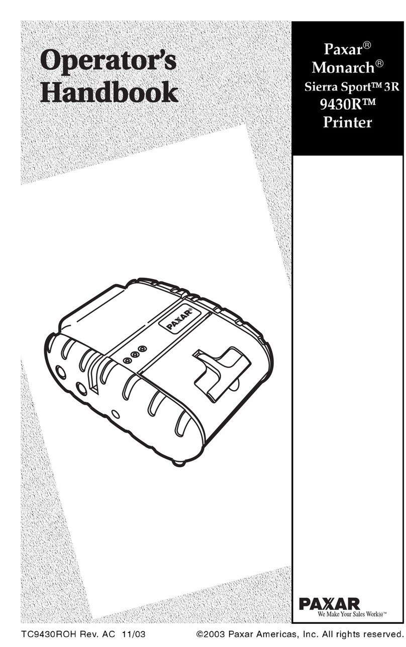 Paxar 9430R Service manual