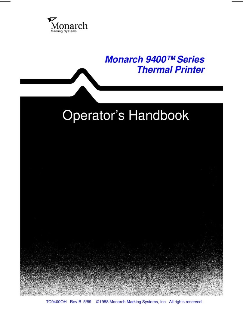 Monarch 9400 Series Service manual