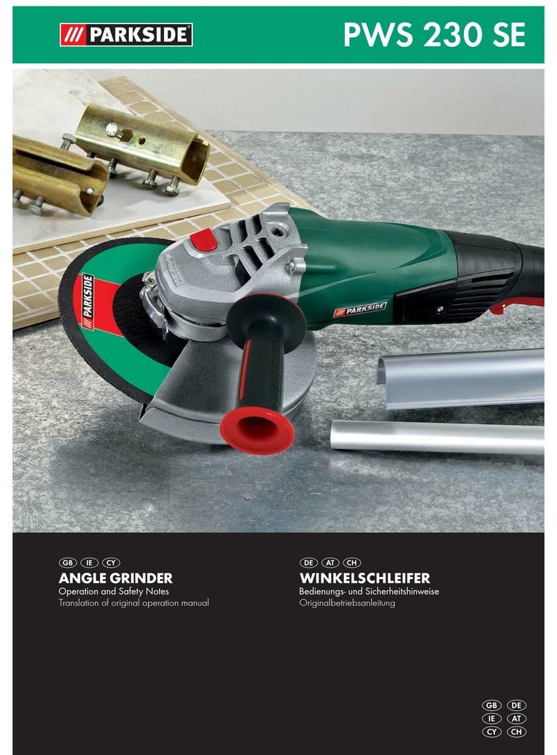 Parkside PWS 230 SE Operation and safety notes