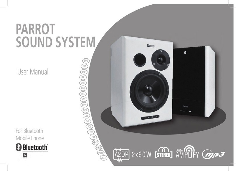 Parrot SOUND SYSTEM User manual