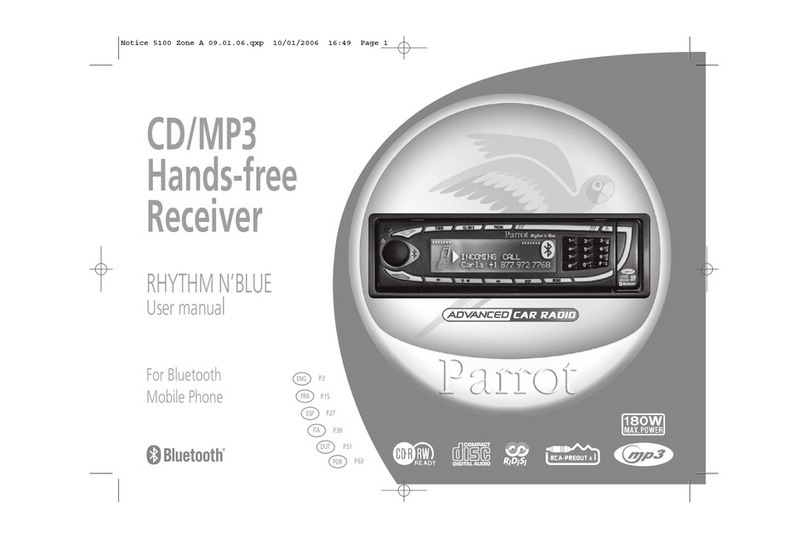 Parrot CD/MP3 Hands-free Receiver user manual