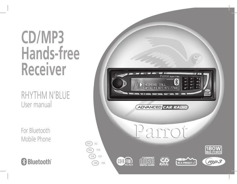 Parrot CD/MP3 Hands-free Receiver user manual