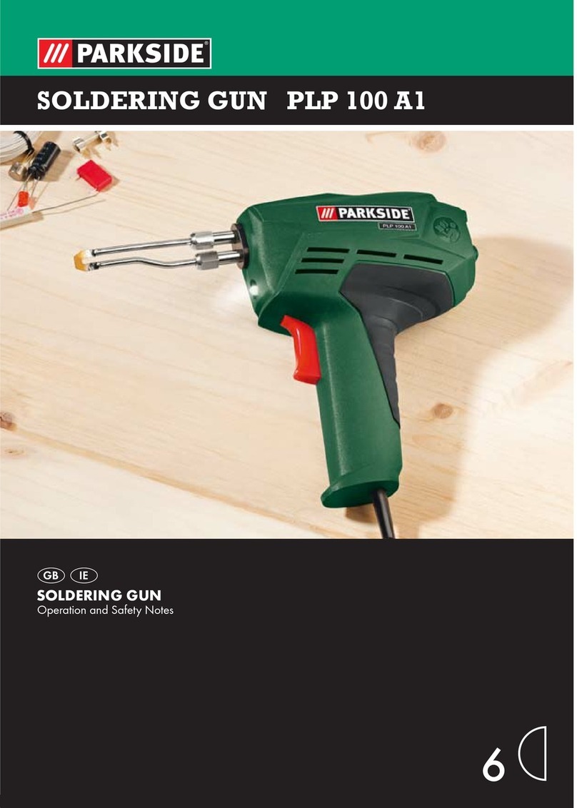Parkside PLP 100 A1 SOLDERING GUN User manual