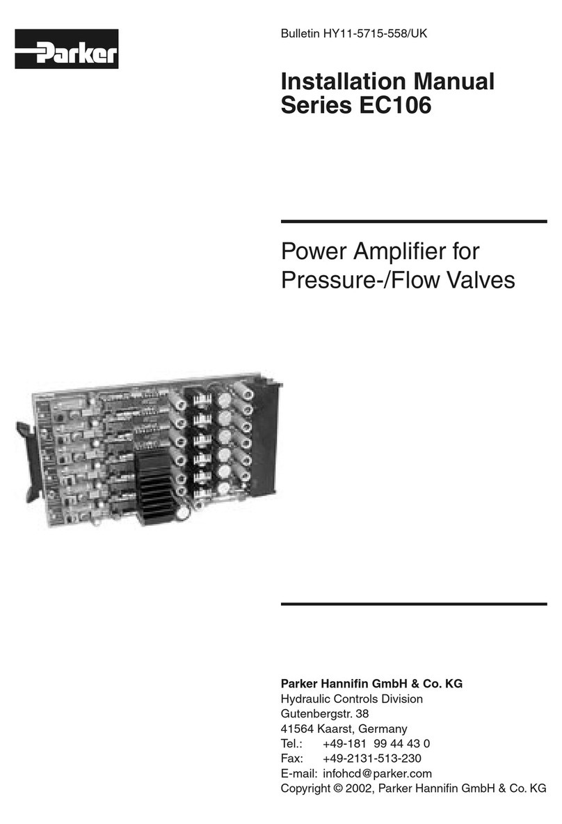 Parker EC106 Series installation manual