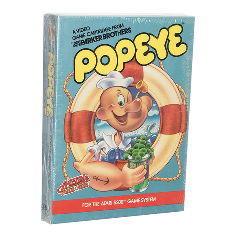 Parker Brothers Popeye Atari 5200 instruction manual