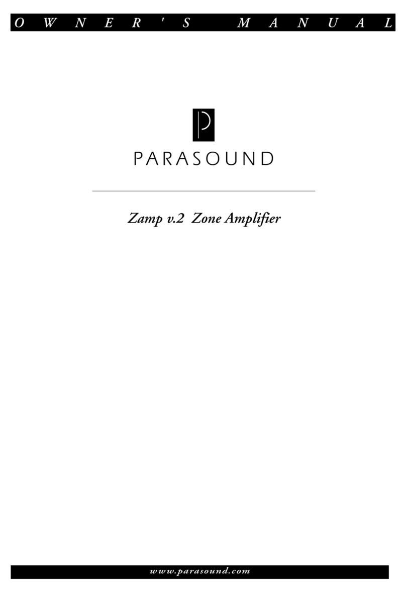 Parasound Zamp v.2 owner's manual