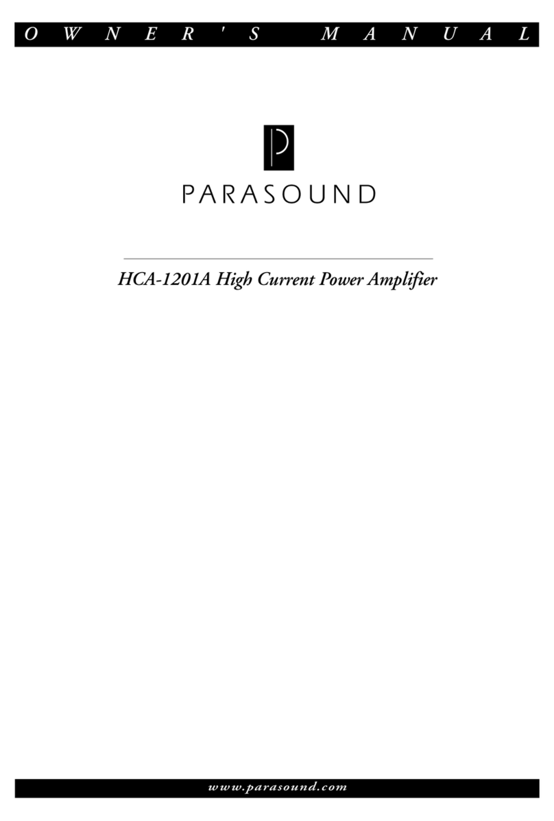 Parasound HCA-1201A User manual