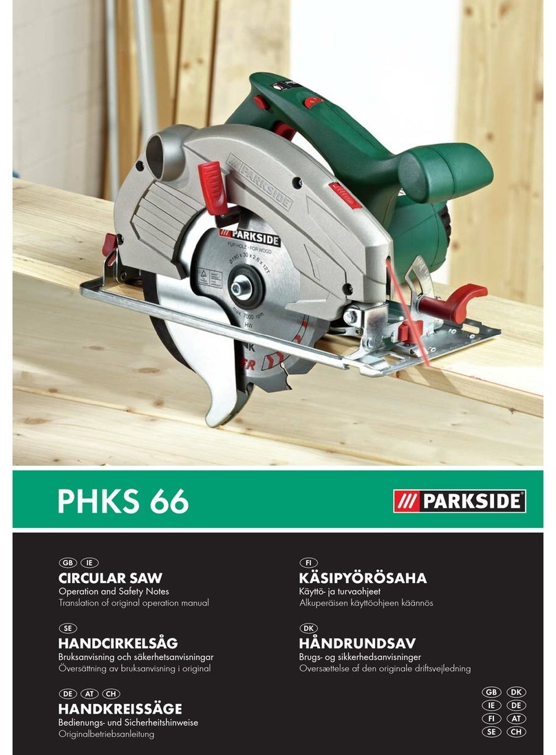Parkside PHKS 66 Operation and safety notes