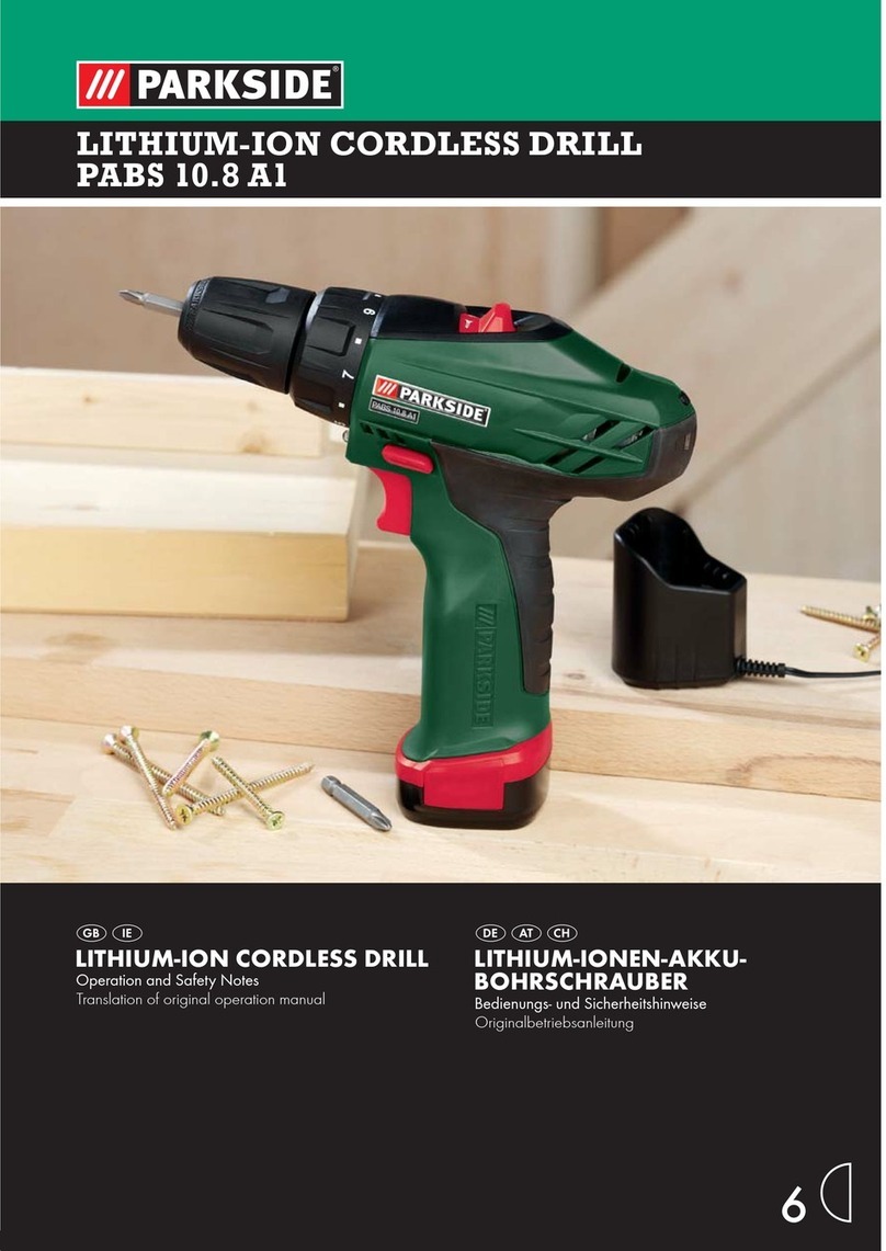 Parkside PABS 10.8 A1 - MANUAL 6 Operation and safety notes