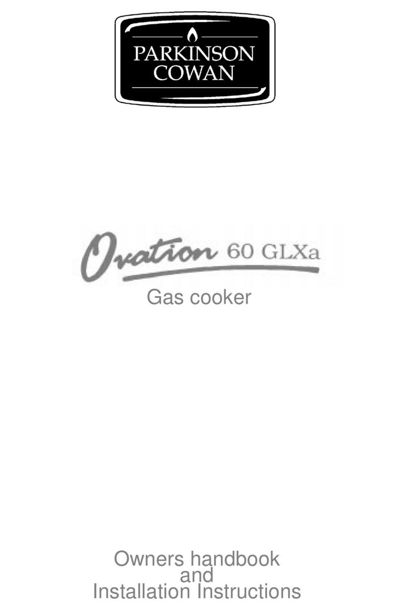 Parkinson Cowan OVATION 60 GLXA installation instructions Parkinson Cowan OVATION 60 GLXA installation instructions