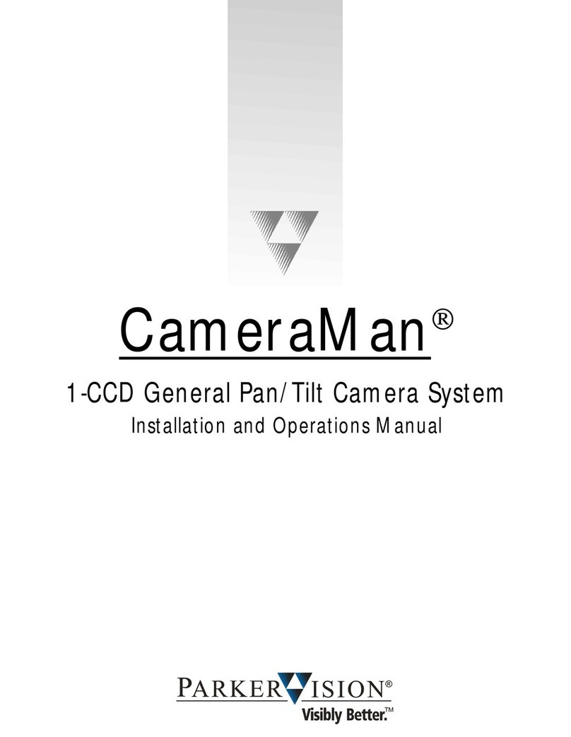 ParkerVision CameraMan 1-CCD Installation and operation manual