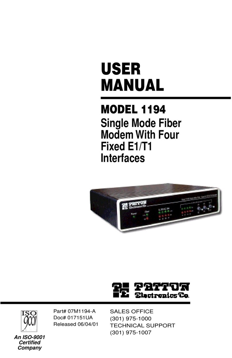 Patton electronics 1194 user manual