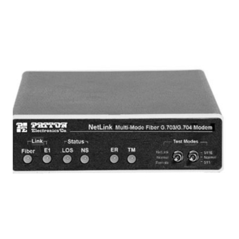 Patton electronics 1186 User manual