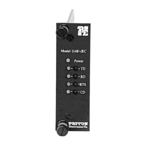 Patton electronics 1140ARC user manual