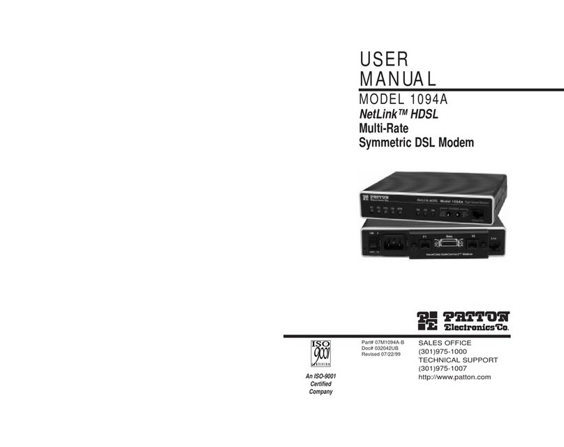 Patton electronics NetLink 1094A User manual