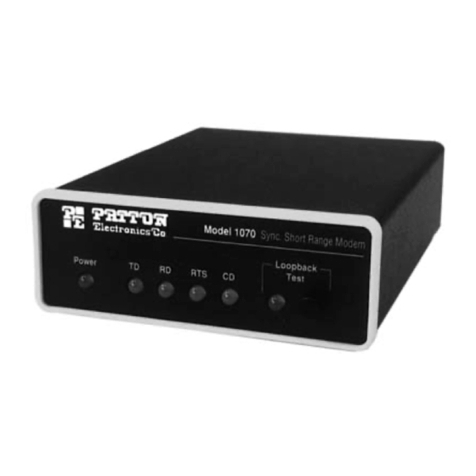 Patton electronics 1070 user manual