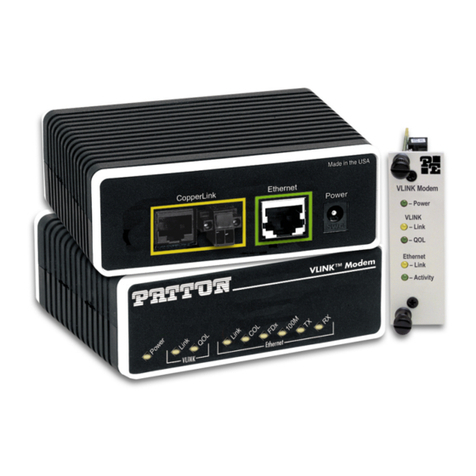 Patton electronics 1058 User manual