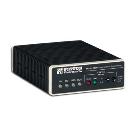 Patton electronics 1080A user manual