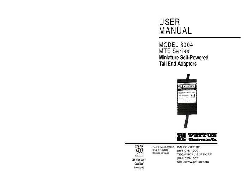 Patton electronics 3004 user manual