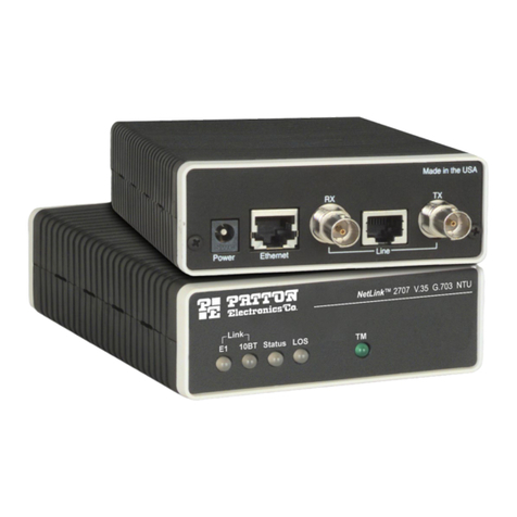 Patton electronics NetLink 2707C User manual