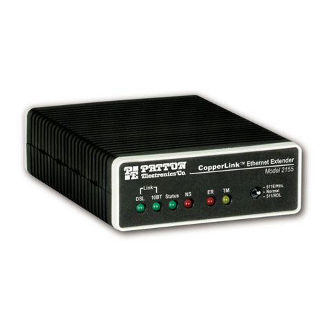 Patton electronics CopperLink 2155 User manual
