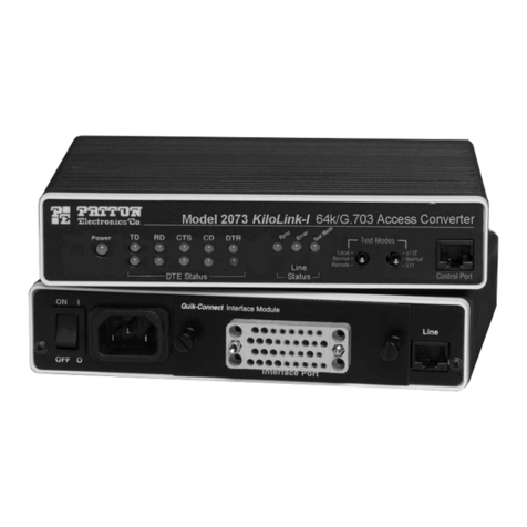 Patton electronics Kilo-Link 2073 user manual Patton electronics Kilo-Link 2073 user manual