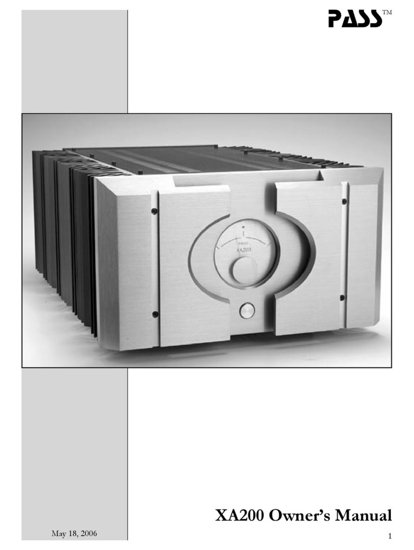 Pass XA200 User manual