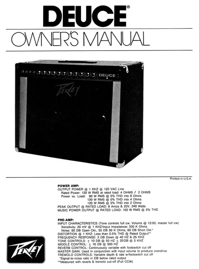 Peavey Deuce Deuce User manual