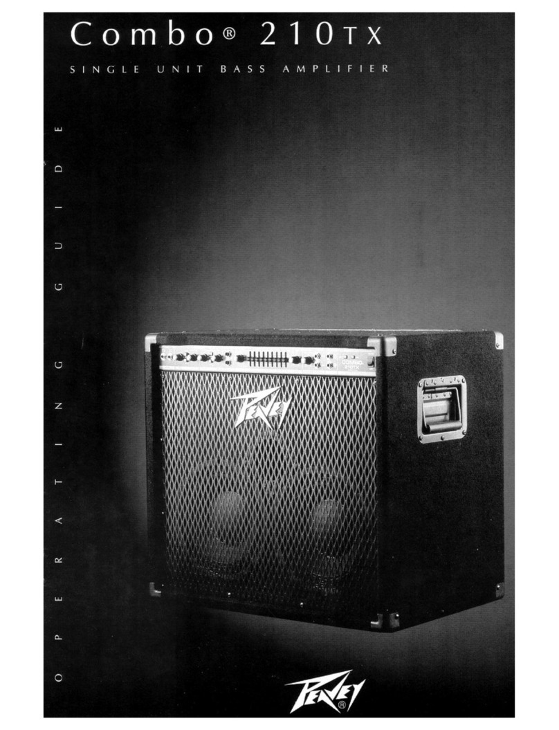 Peavey Combo 210TX operating guide