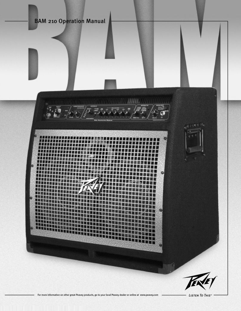 Peavey Delta Blues 210 User manual Peavey Delta Blues 210 User manual