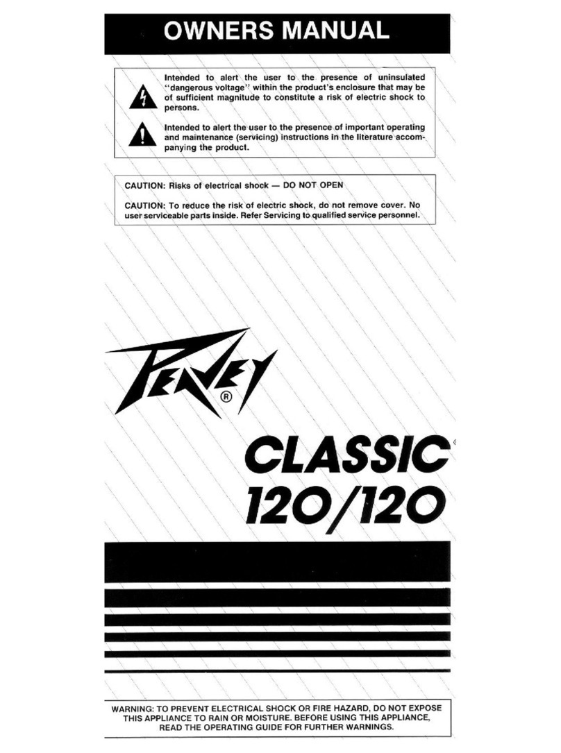 Peavey Classic Series 120/120 User manual