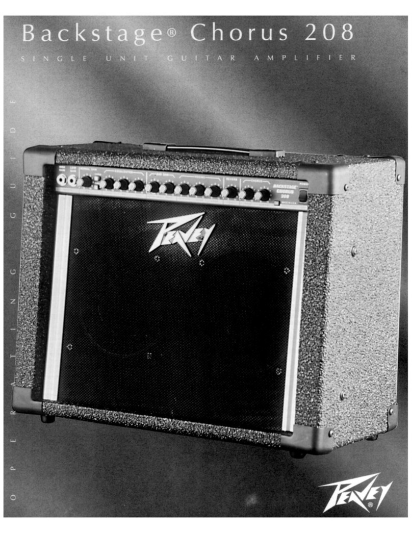 Peavey Backstage Chorus 208 User manual