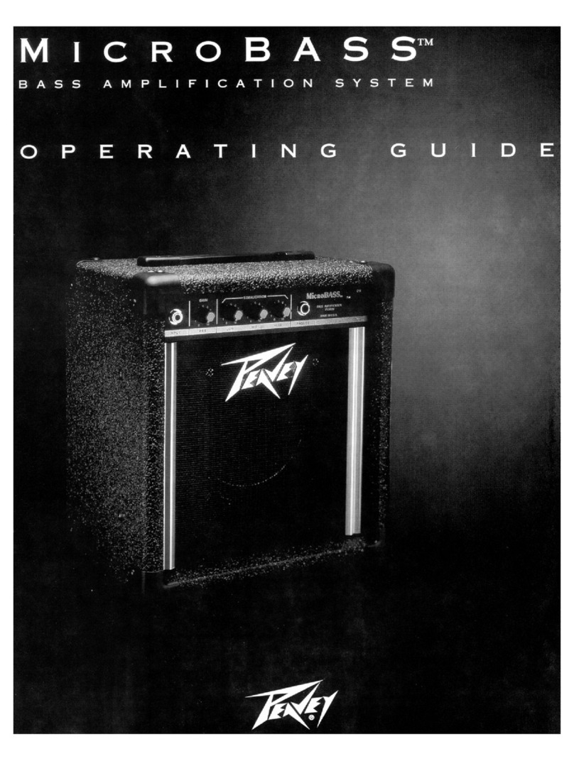 Peavey MicroBass Bass Amplification System User manual