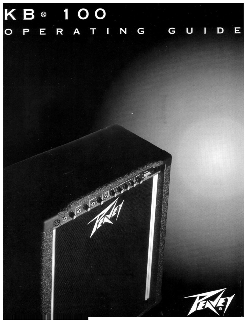 Peavey KB 100 User manual