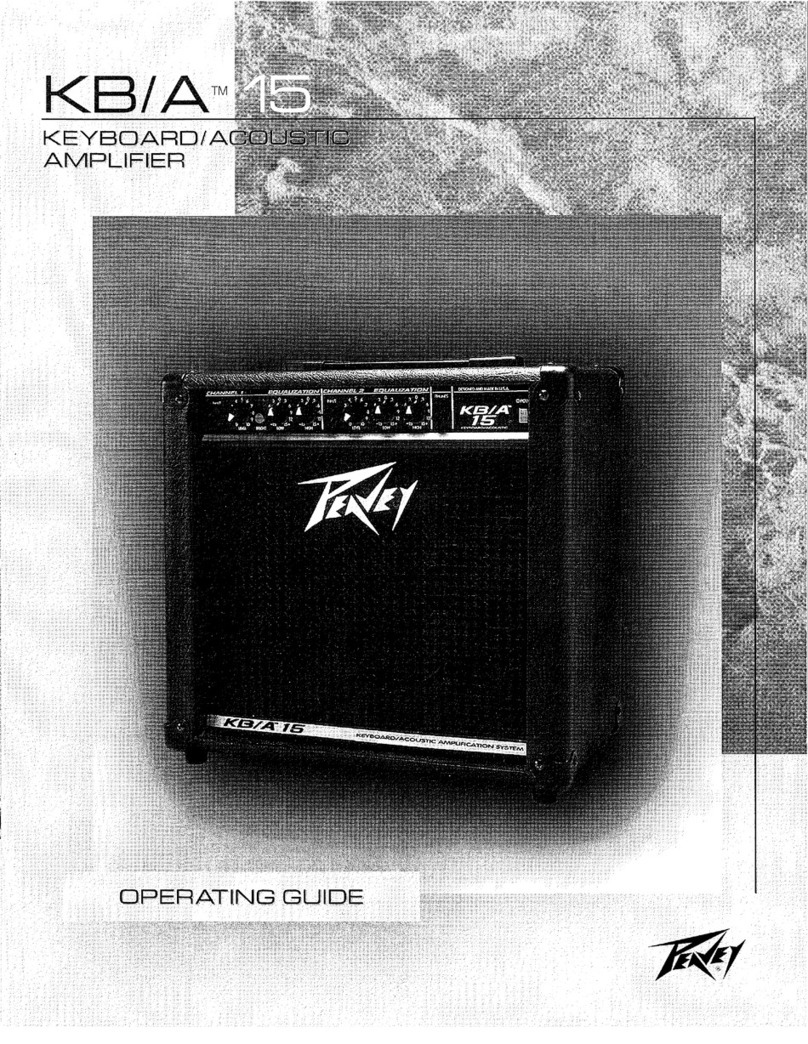 Peavey KB/A 15 User manual