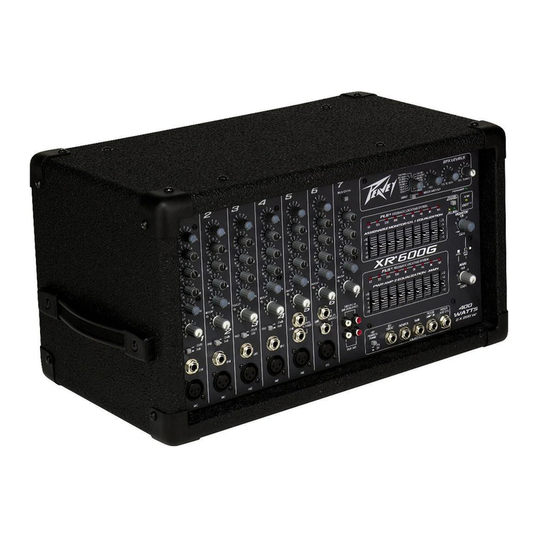 Peavey XR 600G Operation manual