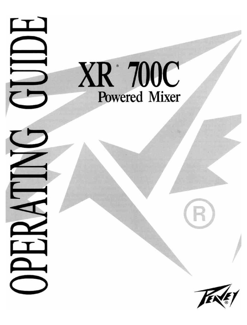 Peavey XR 700C User manual Peavey XR 700C User manual
