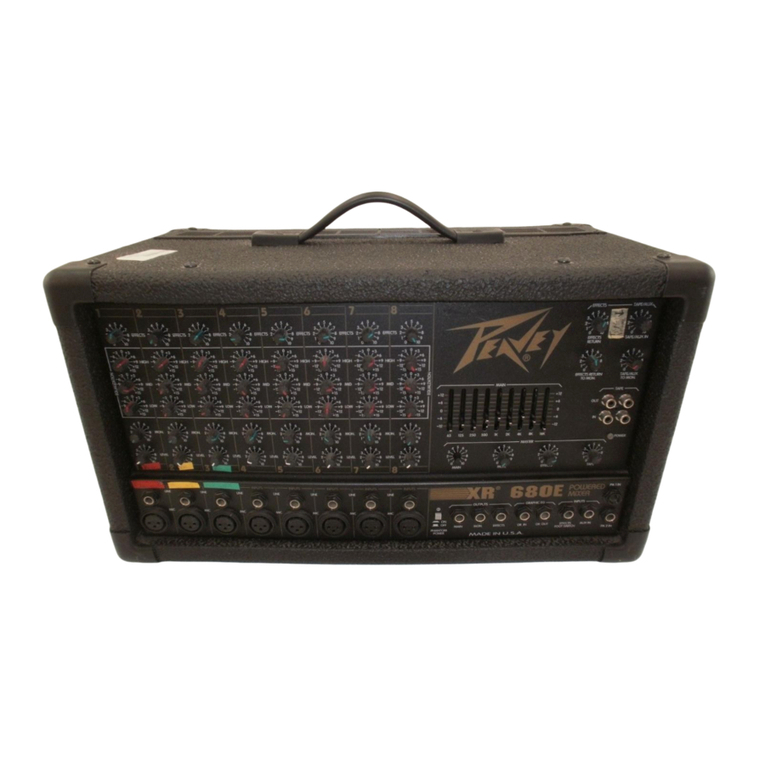 Peavey XR 680E operating guide