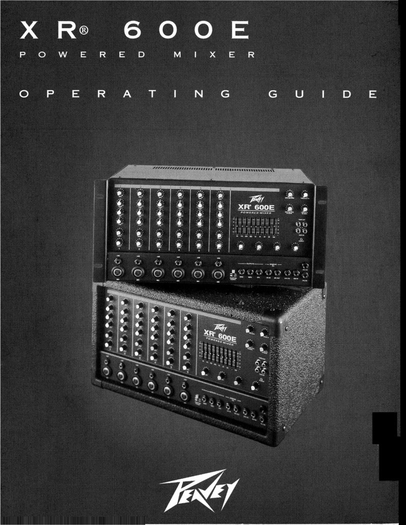 Peavey XR 600E User manual