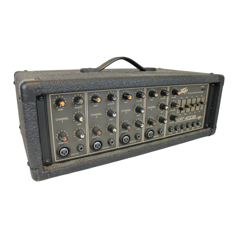 Peavey XR 400B User manual Peavey XR 400B User manual