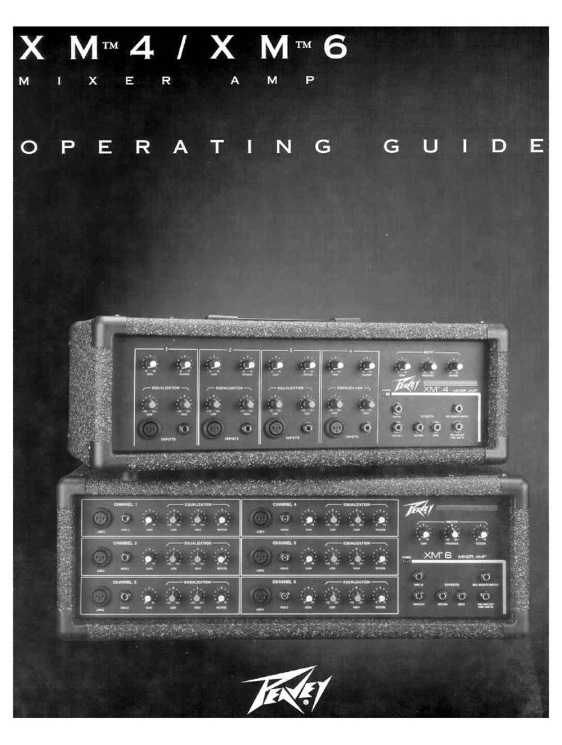 Peavey XM 4 User manual