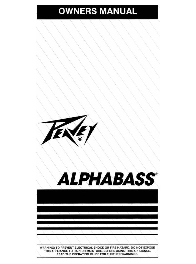 Peavey AlphaBass AlphaBass User manual