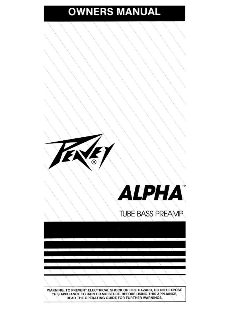 Peavey Alpha User manual